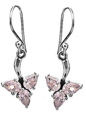 Sterling Earrings with Faceted Gems | Peridot Earrings