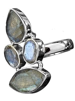 Faceted Labradorite Ring