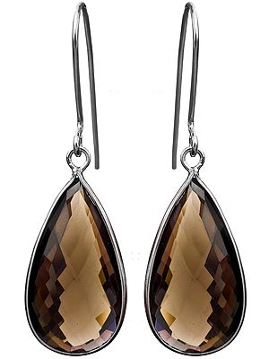 Faceted Smoky Quartz Earrings