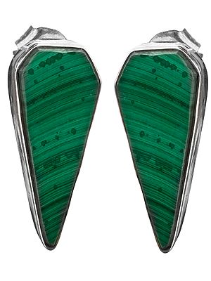 Malachite Post Earrings