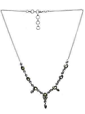 Faceted Peridot Necklace