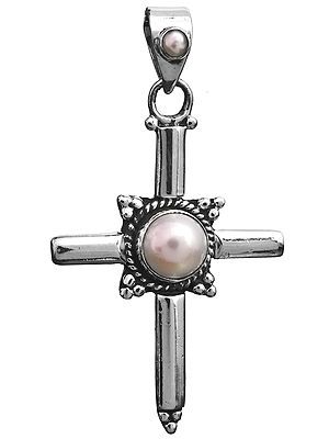 Pearl Cross Pendant