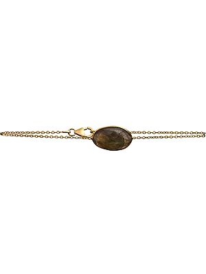 Faceted Labradorite Gold Plated Bracelet