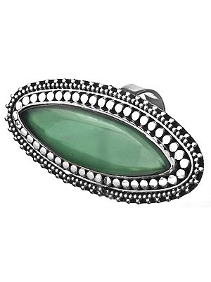 Green Onyx Marquis Ring