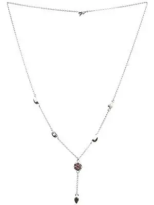 Pink Cubic Zirconia Necklace with Peridot
