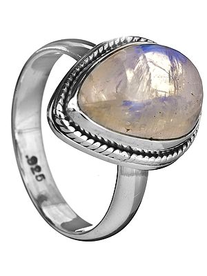 Rainbow Moonstone Ring