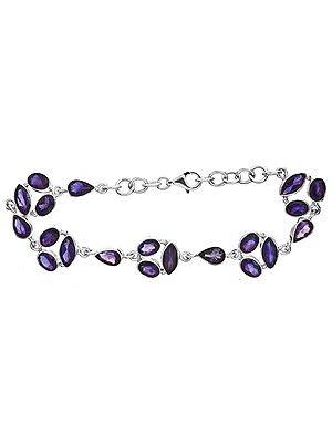 Faceted Iolite Bracelet