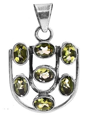 Faceted Peridot Pendant