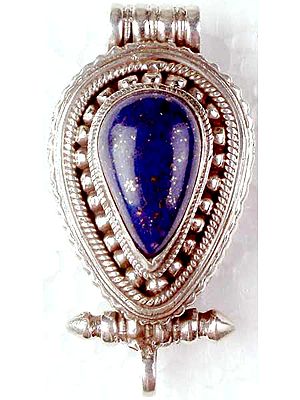 Lapis Lazuli Gau Box Pendant from Nepal