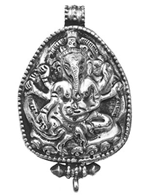 Lord Ganesha Nepalese Box Pendant