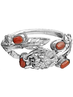 Dragon Bracelet with Coral