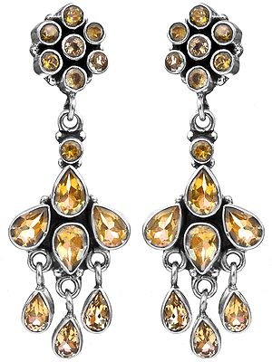 Faceted Citrine Earrings