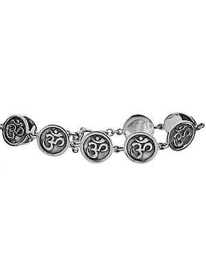 Sterling Om (AUM) Bracelet