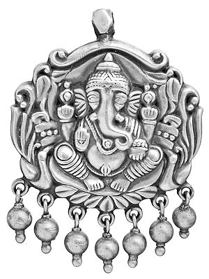 Lord Ganesha Pendant with Ghungroos