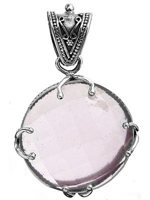 Faceted Rose Quartz Pendant