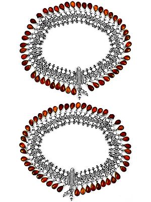 Carnelian Anklets (Price Per Pair)