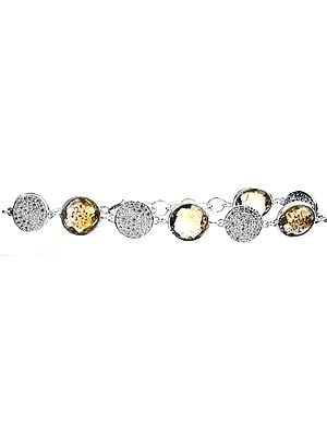 Sterling Bracelets with Faceted Gems