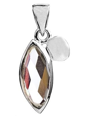 Faceted Crystal Marquis Pendant