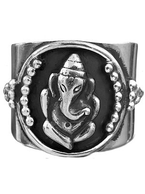 Sterling Ganesha Ring