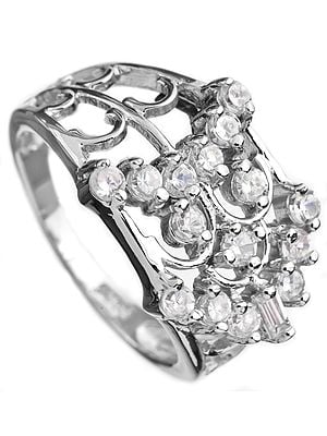 CZ (Cubic Zirconia) Stone Ring | Sterling Silver Jewelry
