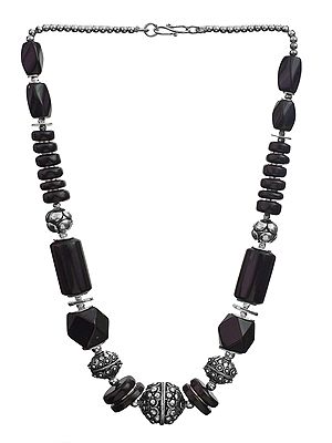 Black Onyx Fine Beaded Necklace