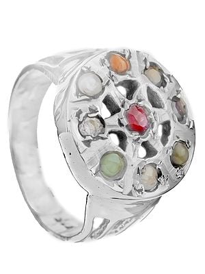 Navaratna Round-Shape Ring | Navaratna Jewelry