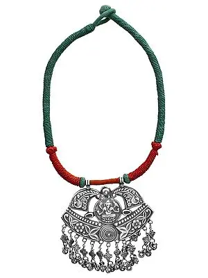Lord Ganesha Cord Necklace with Charms