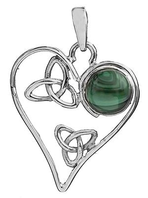 Heart-Shape Pendant with Gems | Carnelian Pendants