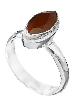 Faceted Gemstone Marquis Ring