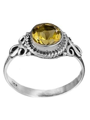 Faceted Gemstone Ring