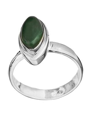 Fixed- Marquise Cut Gemstone Ring | Malachite Rings