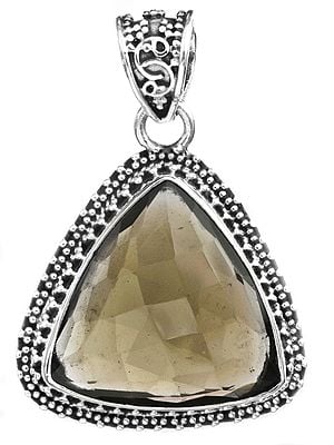 Faceted Triangle Gemstone Pendant