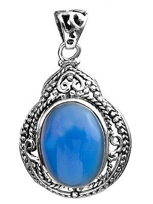 Designer Gemstone Pendant | Chalcedony Stone Jewelry