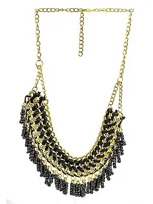 Necklace with Dangling Beads