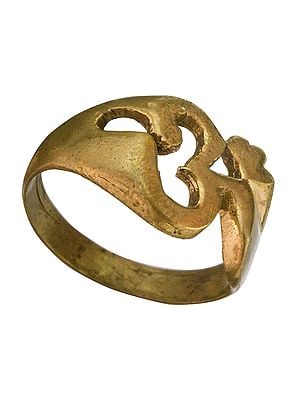 Om (AUM) Symbol Ring in Brass
