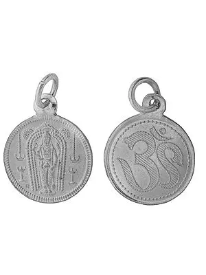 Lord Vishnu Pendant with OM on Reverse (Two Sided Pendant)