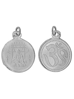 Raghavendrar Pendant with OM on Reverse (Two-Sided Pendant)