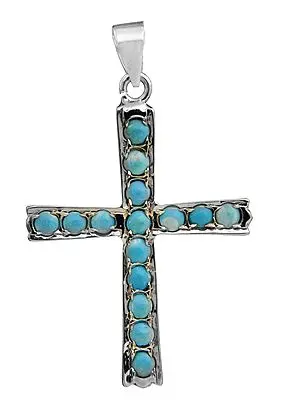 Turquoise Cross Pendant
