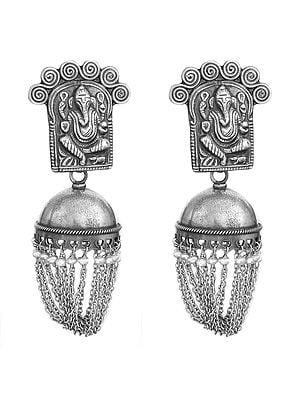 Lord Ganesha Shower Earrings