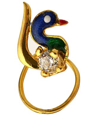 Peacock Nose Ring