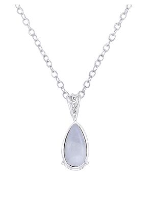 Sterling Silver Pendant Studded with Precious Gemstone
