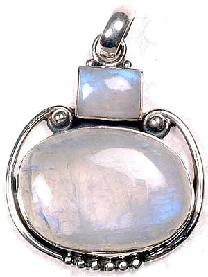 Moonstone Crown Pendant