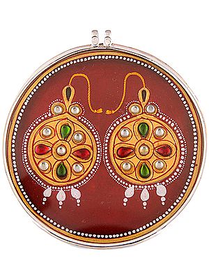 Multi-color Earrings Photo Pendant