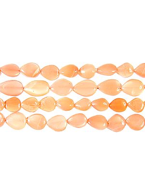 Pink Moonstone Straight Drilled Briolette