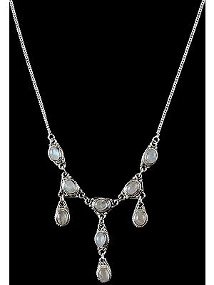 Rainbow Moonstone Necklace