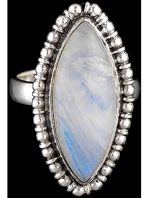 Rainbow Moonstone Ring