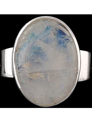 Rainbow Moonstone Ring