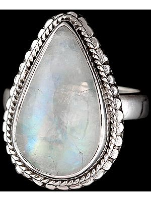 Rainbow Moonstone Ring