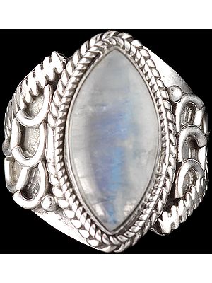 Rainbow Moonstone Ring