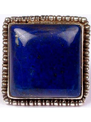 Rectangular Lapis Lazuli Ring